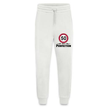 50.Geburtstag , 50 Aged to Perfection ..(25) - Jogginghose - made by SPREAD - OFF WHITE - Vorne