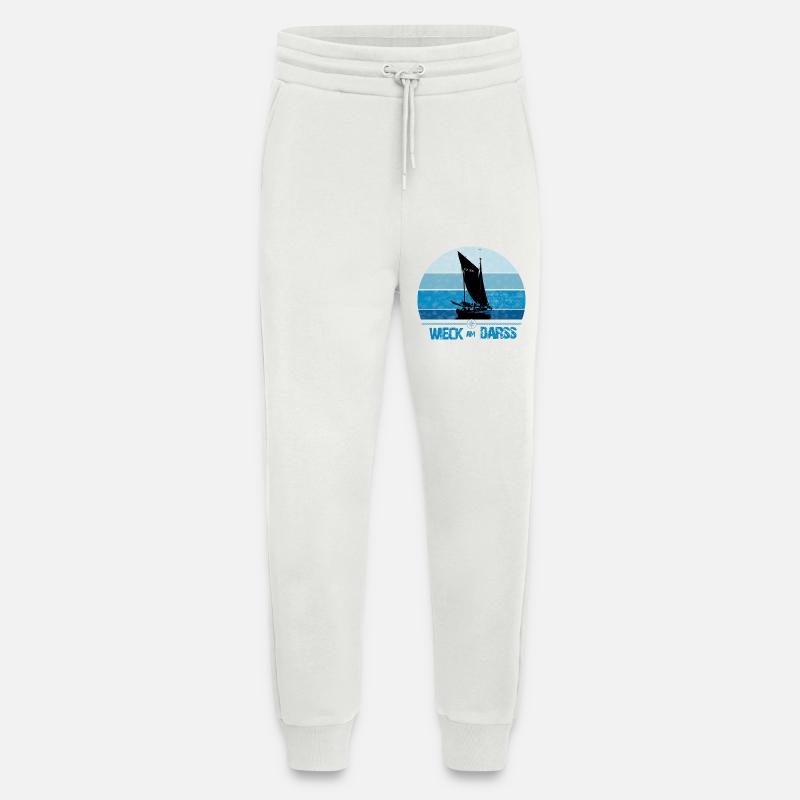 Wieck am Darss mit Zeesboot - Jogginghose - made by SPREAD - OFF WHITE