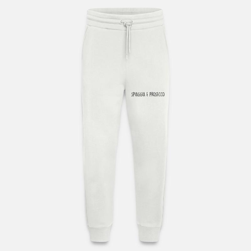 SPIAGGIA E PROSECCO - Jogging Pants - made by SPREAD  - OFF WHITE