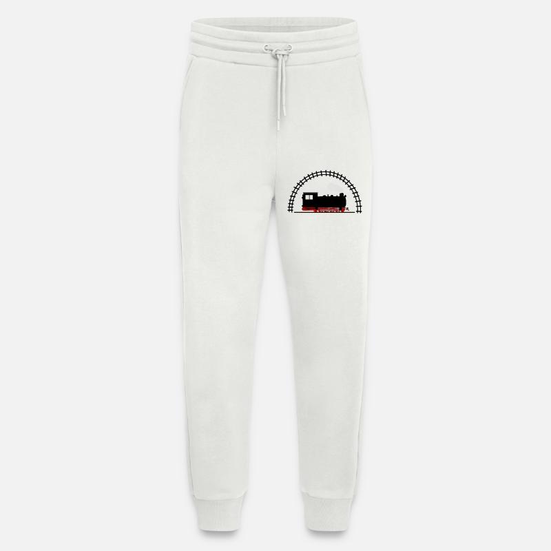 Dampflok Schiene Eisenbahn - Jogginghose - made by SPREAD - OFF WHITE