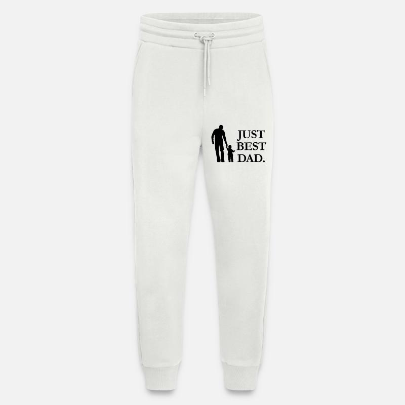 Just Best Dad - Jogginghose - made by SPREAD - OFF WHITE