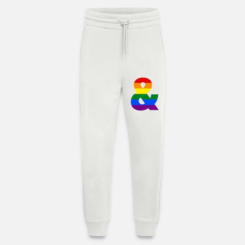 Regenbogen kaufmännisches Und-Zeichen - Jogginghose - made by SPREAD - OFF WHITE