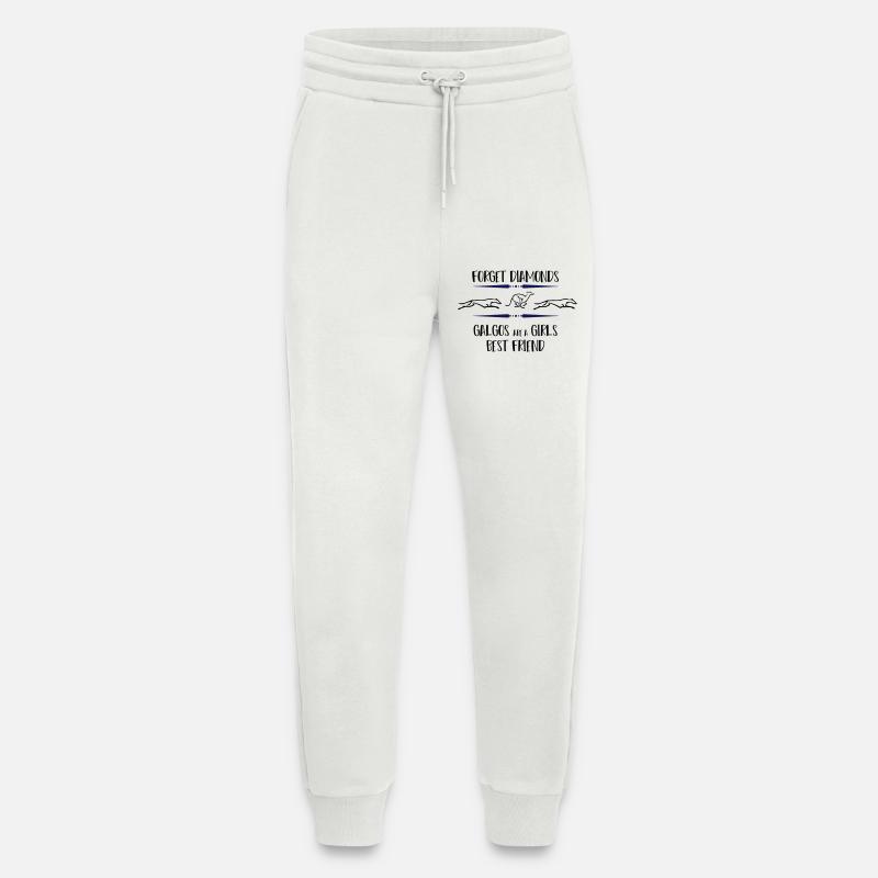 Galgos en cours d'exécution - Pantalon de jogging bio décontracté fabriqué en UE - OFF WHITE