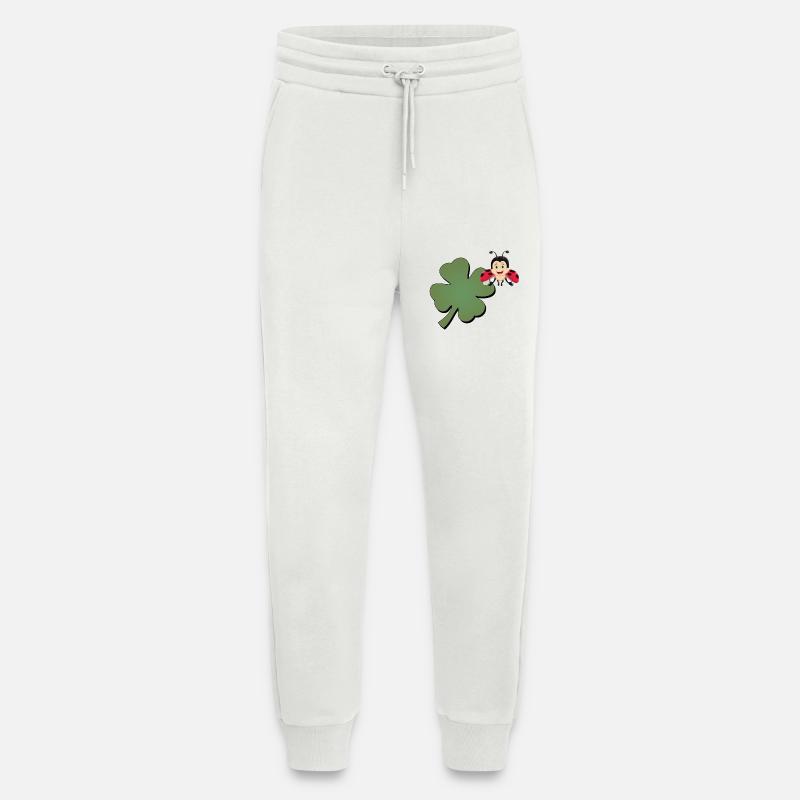 Kleeblatt mit Ladybug (Marienkäfer) - Jogginghose - made by SPREAD - OFF WHITE