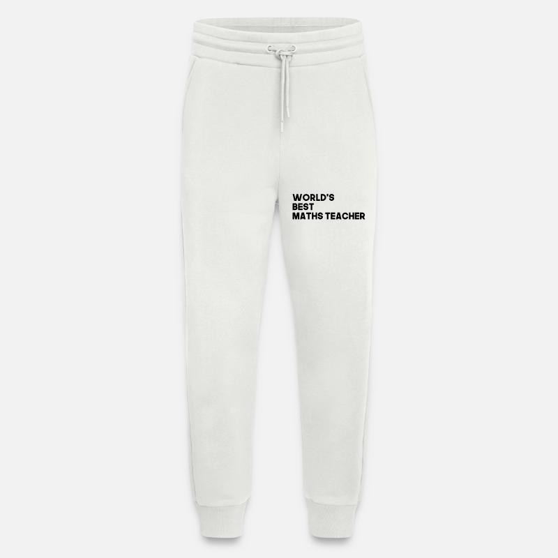 Bester Mathelehrer Mathematik Lehrer - Jogginghose - made by SPREAD - OFF WHITE