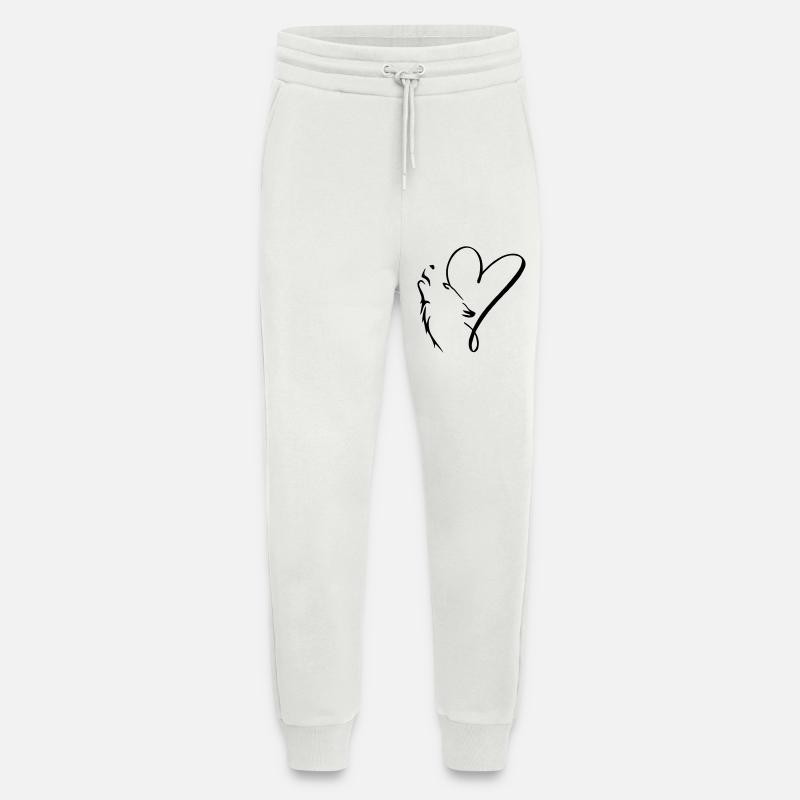 Wolf, Wölfin - Jogginghose - made by SPREAD - OFF WHITE