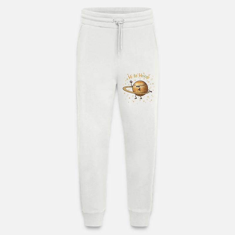 Saturn spielt mit seinen Ringen - Jogginghose - made by SPREAD - OFF WHITE