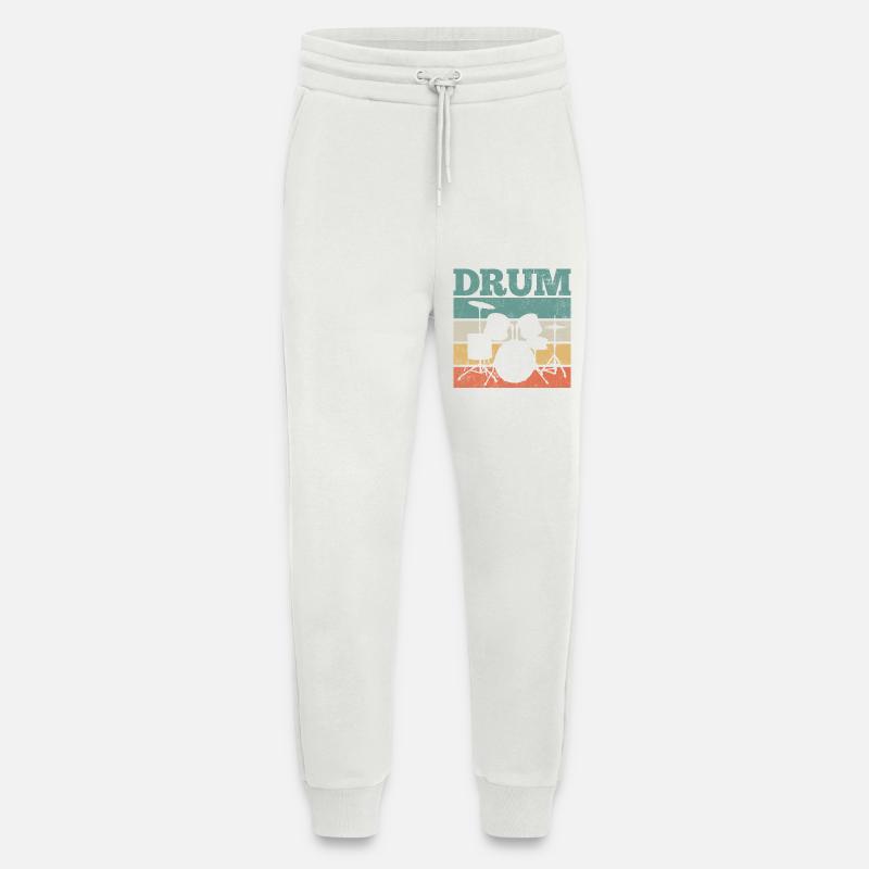 Drums Drums Drummers Drums - Jogging Pants - made by SPREAD  - OFF WHITE