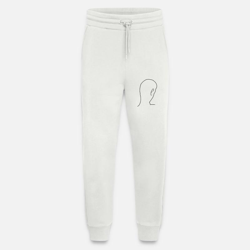Kopf Hinterkopf Glatze - Jogginghose - made by SPREAD - OFF WHITE