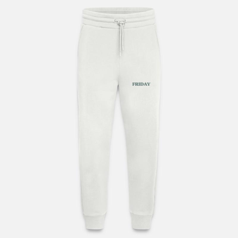 Vendredi - Pantalon de jogging bio décontracté fabriqué en UE - OFF WHITE