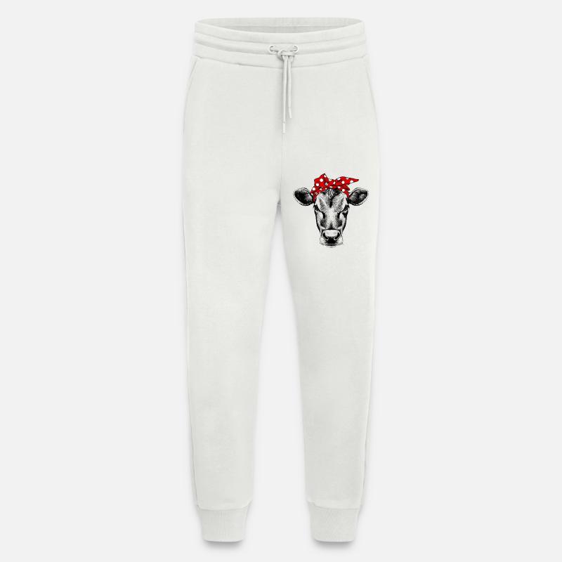 Färsen-Kuh-Bandana - Jogginghose - made by SPREAD - OFF WHITE