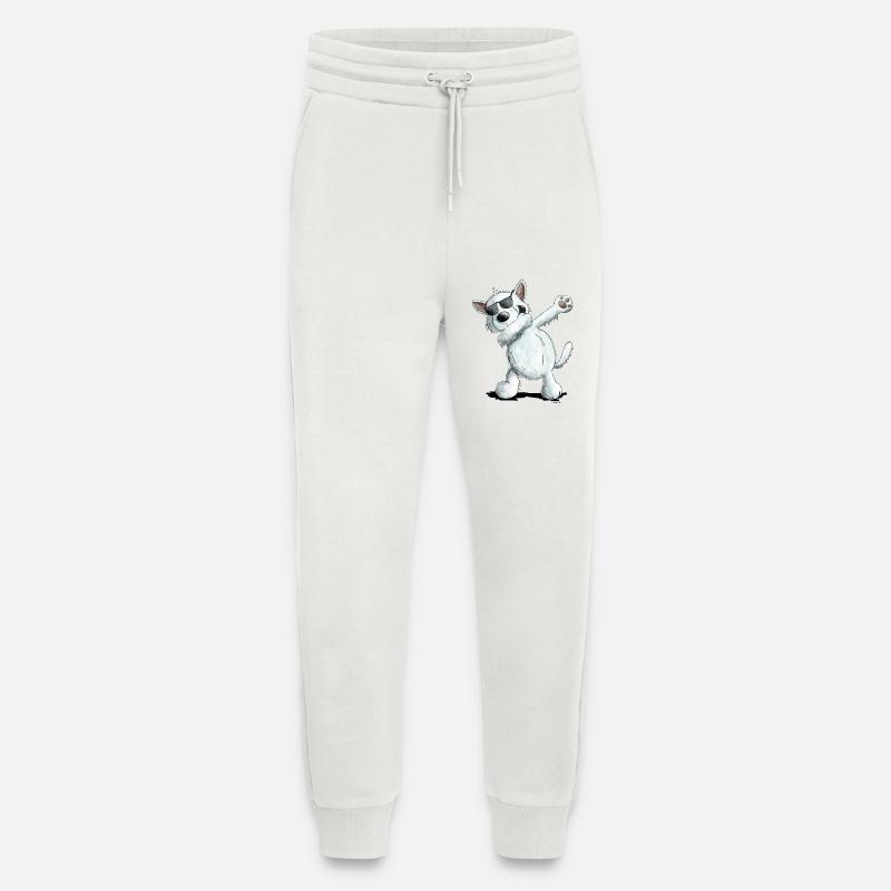 Dab Dance Deutscher Weißer Schäferhund I Schweizer - Jogginghose - made by SPREAD - OFF WHITE
