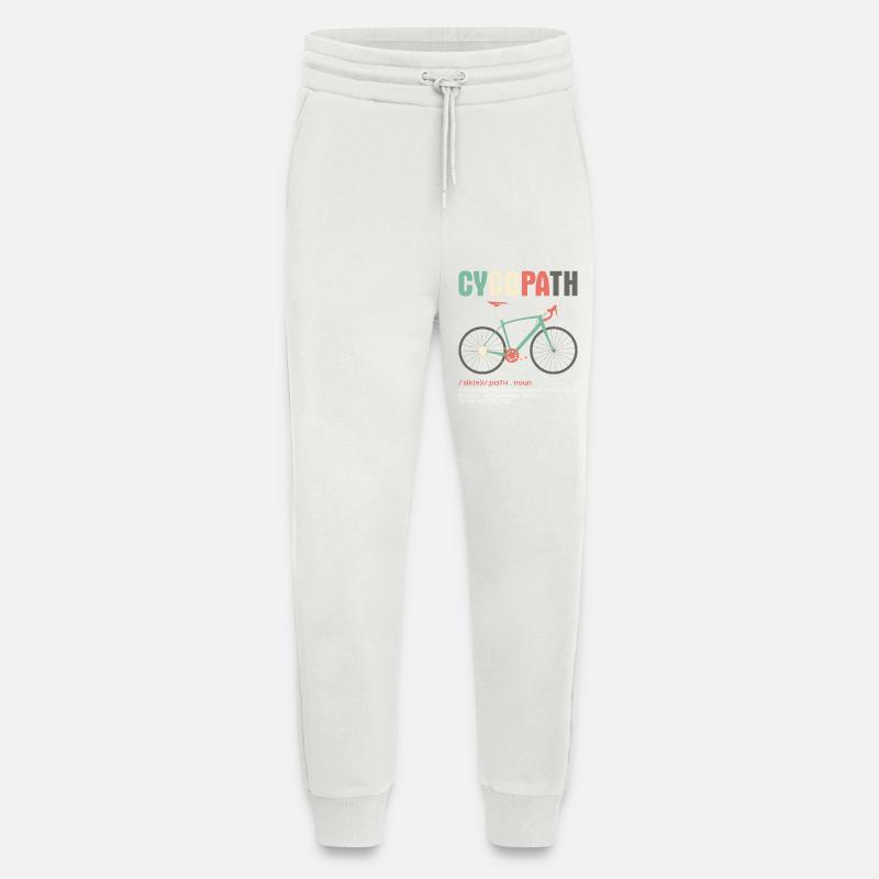 CYCOPATH Bicycle Graphic Tee - Jogging Pants - made by SPREAD  - OFF WHITE