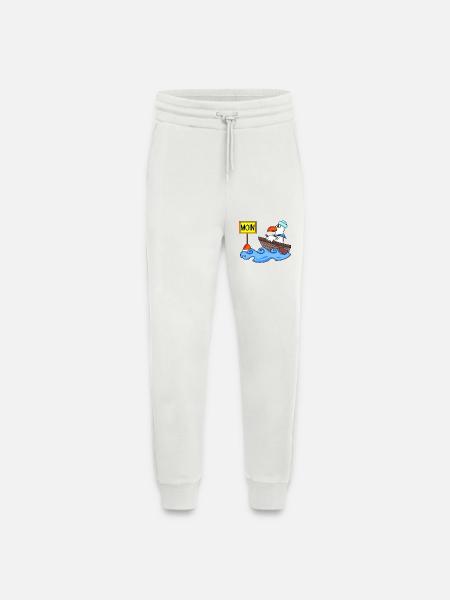 Moin Seemann Möwe Seemöwe Boot - Jogginghose - made by SPREAD - OFF WHITE