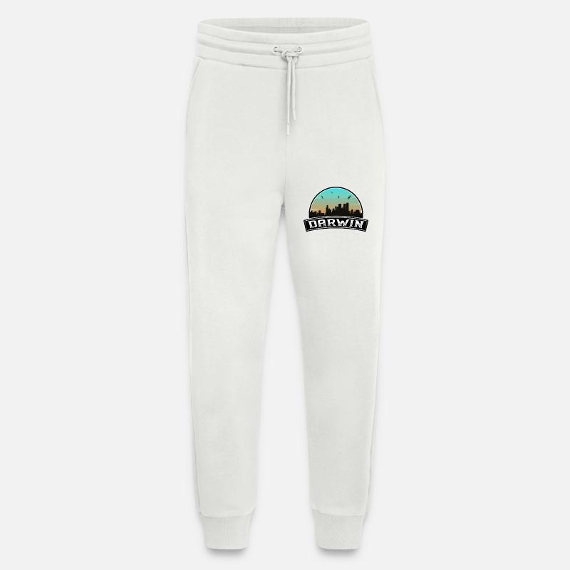 Darwin Australia Skyline Australian Souvenir - Jogging Pants - made by SPREAD - OFF WHITE
