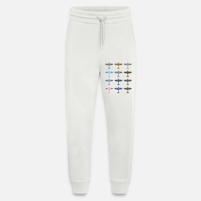 Spitfire Kampfflugzeug / Tarnmuster - Jogginghose - made by SPREAD - OFF WHITE