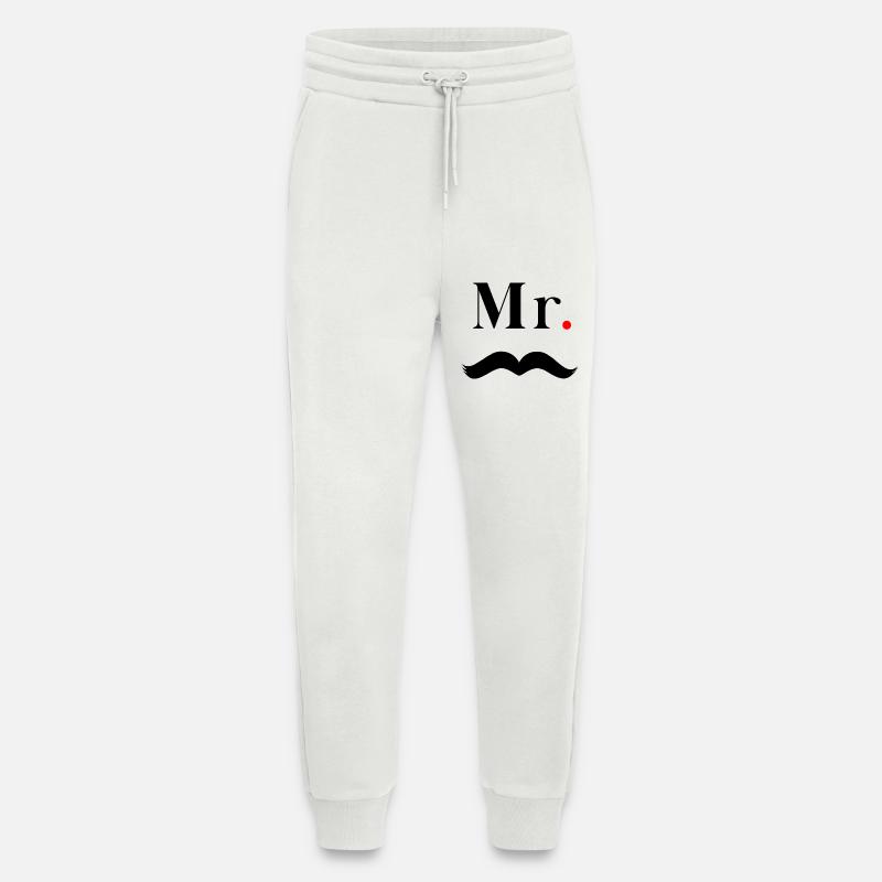 Herr Schwarzer Schnurrbart - Jogginghose - made by SPREAD - OFF WHITE