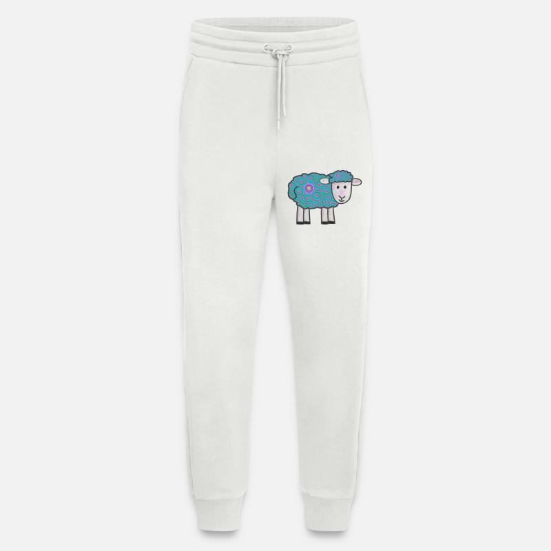 Spiral Sheep Pattern - Jogging Pants - made by SPREAD  - OFF WHITE