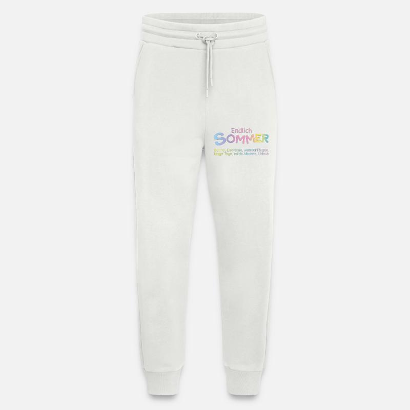 Endlich Sommer: Pastellfarben - Jogginghose - made by SPREAD - OFF WHITE