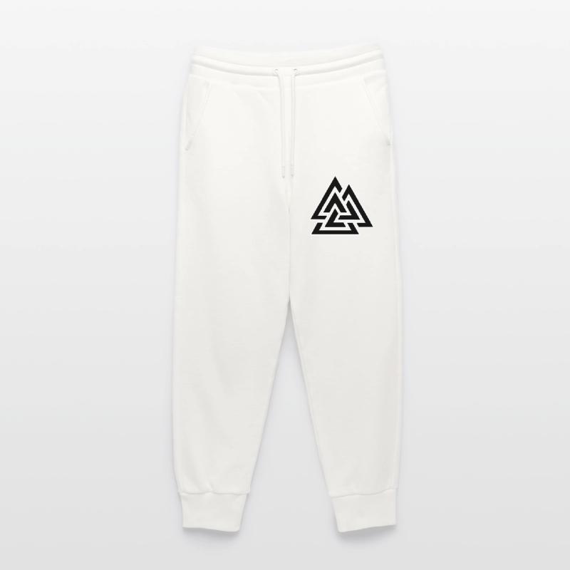 Triangular intertwined pattern Jogging Pants - made by SPREAD 