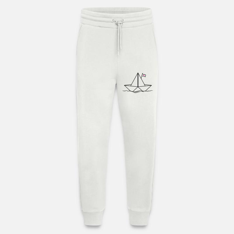 Papierschiff Papierboot  - Jogginghose - made by SPREAD - OFF WHITE