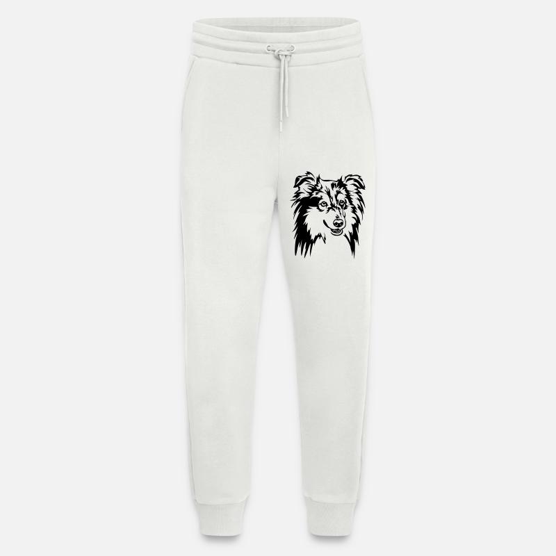 Sheltie Kopf - Jogginghose - made by SPREAD - OFF WHITE