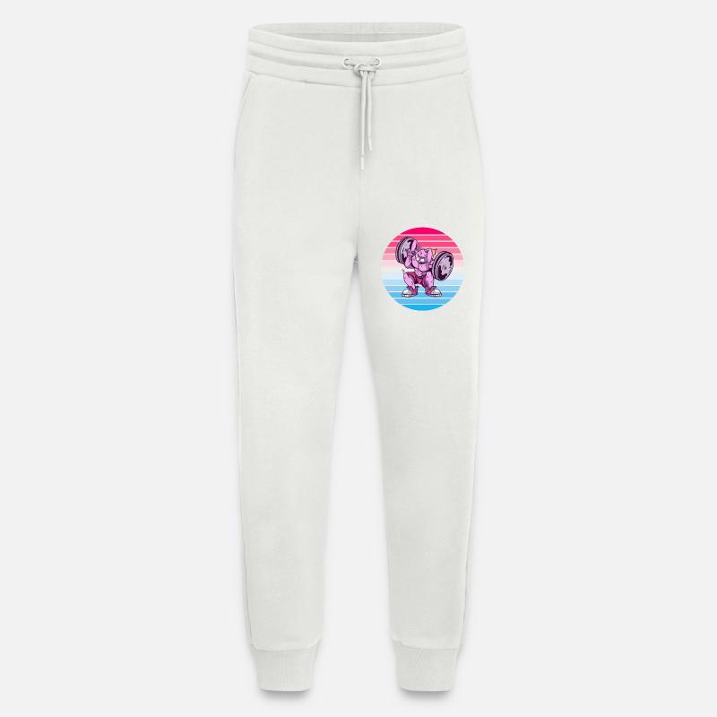 Hasen Bodybuilder Design - Jogginghose - made by SPREAD - OFF WHITE