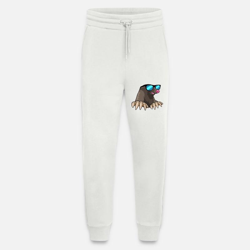 Maulwurf mit Sonnenbrille - Jogginghose - made by SPREAD - OFF WHITE