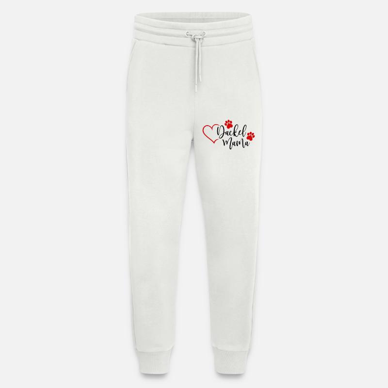 Dackel Mama - Jogginghose - made by SPREAD - OFF WHITE