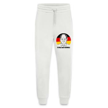 stolz auf Scholz, Bundeskanzler, Deutschland Shirt - Jogginghose - made by SPREAD - OFF WHITE - Vorne