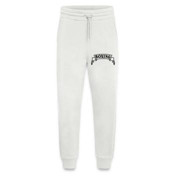 Boxen Boxtext in Wimpel oder Banner - Jogginghose - made by SPREAD - OFF WHITE - Vorne