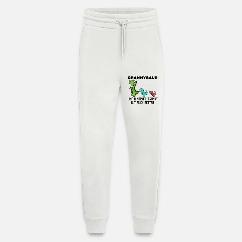 Lustig Großmutter Oma Dinosaurier Statement - Jogginghose - made by SPREAD - OFF WHITE