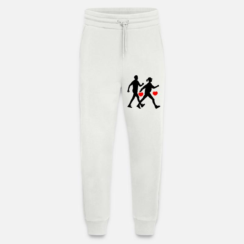 Zwei Wanderer mit Herz - Jogginghose - made by SPREAD - OFF WHITE