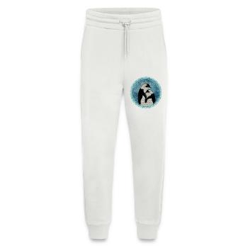two magical penguins in mosaic style - Jogging Pants - made by SPREAD  - OFF WHITE - Front