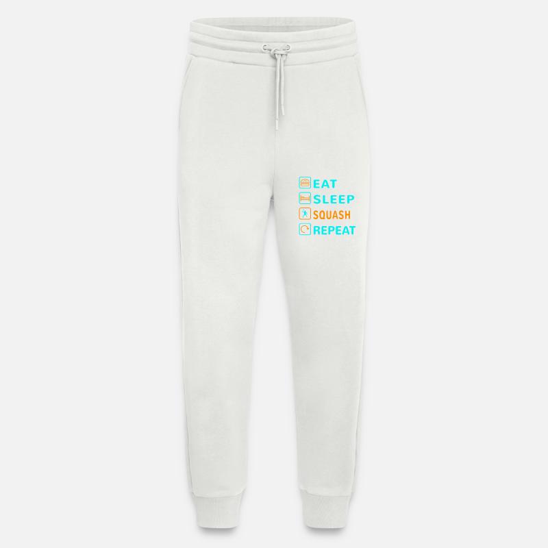 Essen. Schlafen. Squash. Wiederholen Design - Jogginghose - made by SPREAD - OFF WHITE
