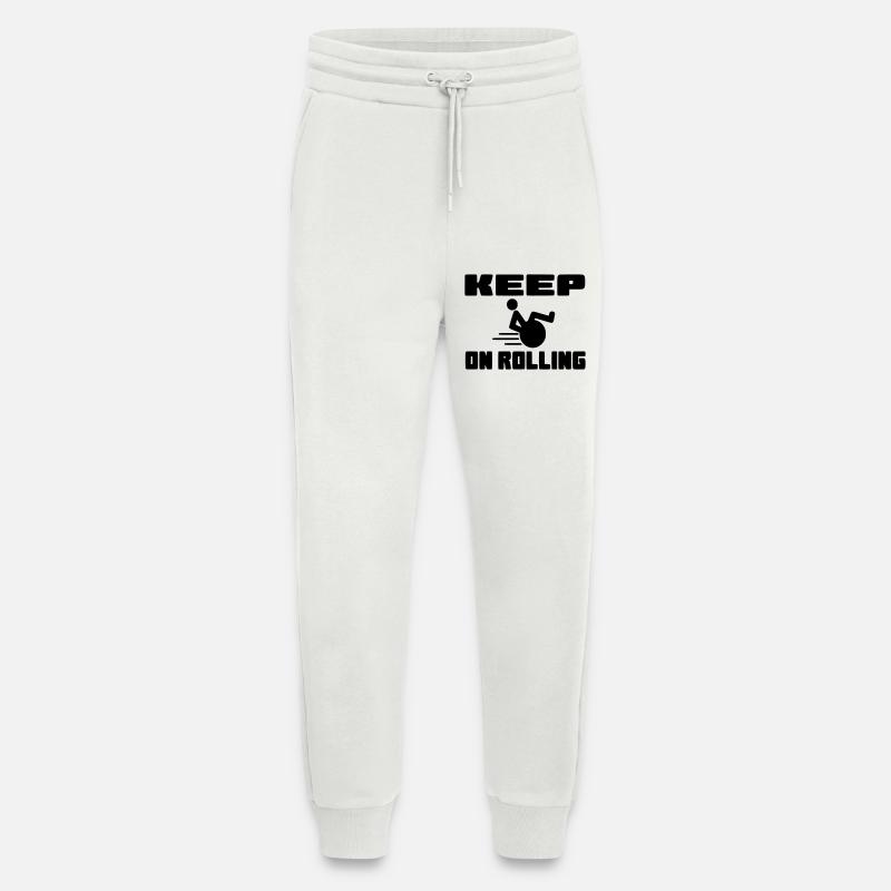Fahren Sie mit Ihrem Rollstuhl weiter # - Jogginghose - made by SPREAD - OFF WHITE