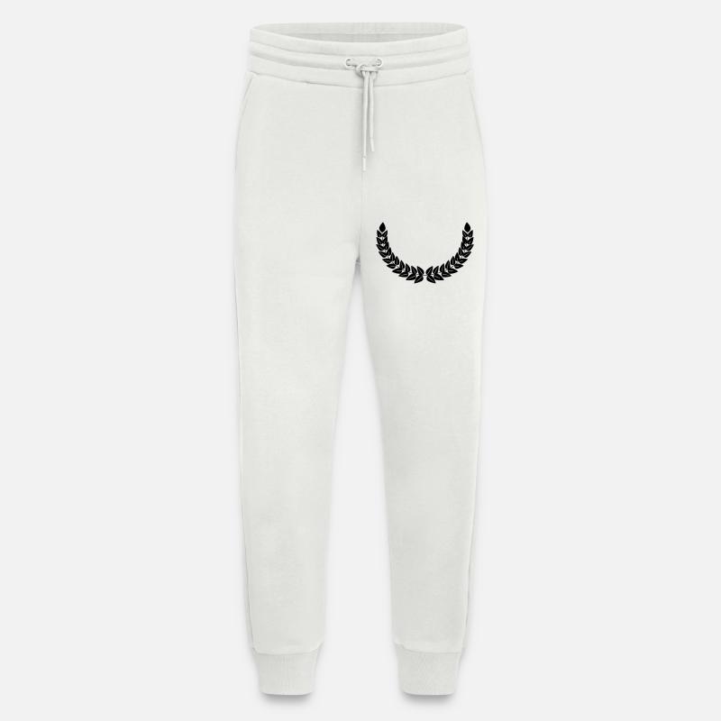 Lorbeerkranz Dekoration - Jogginghose - made by SPREAD - OFF WHITE