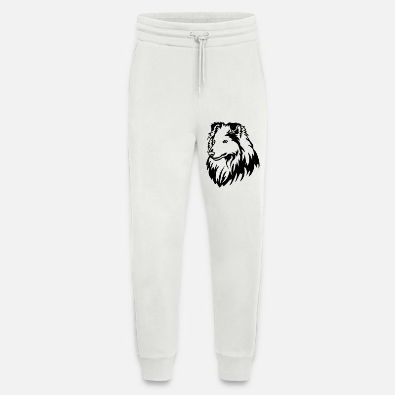 Sheltie Kopf - Jogginghose - made by SPREAD - OFF WHITE