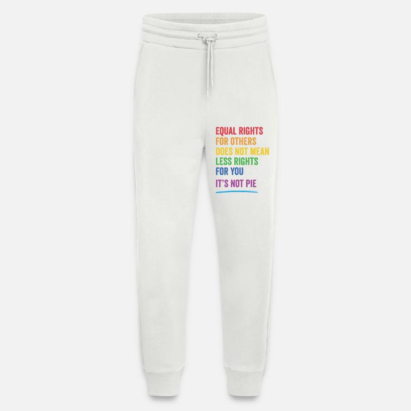 LGBT - Equal Rights For Others - Jogging Pants - made by SPREAD - OFF WHITE