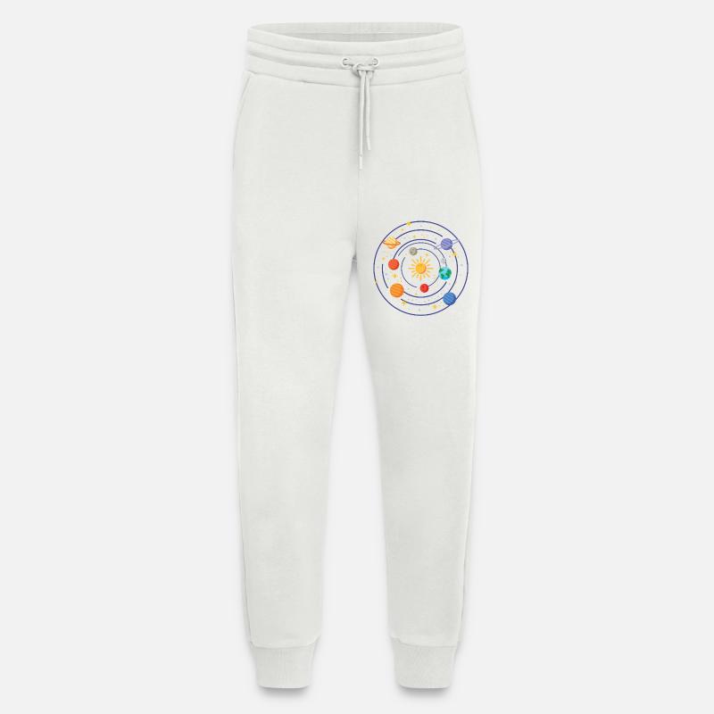 Solar System - Jogging Pants - made by SPREAD  - OFF WHITE