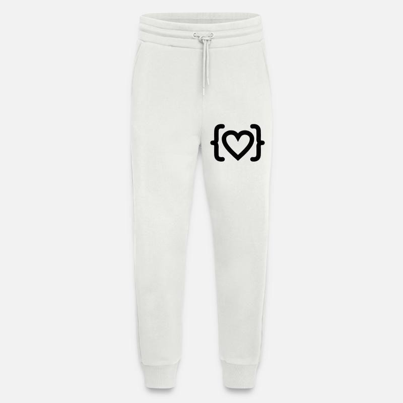 Herz des Programmierer-Code-Logos - Jogginghose - made by SPREAD - OFF WHITE