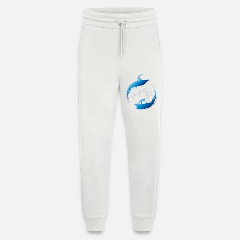 Surfen, Surfzeit - Jogginghose - made by SPREAD - OFF WHITE