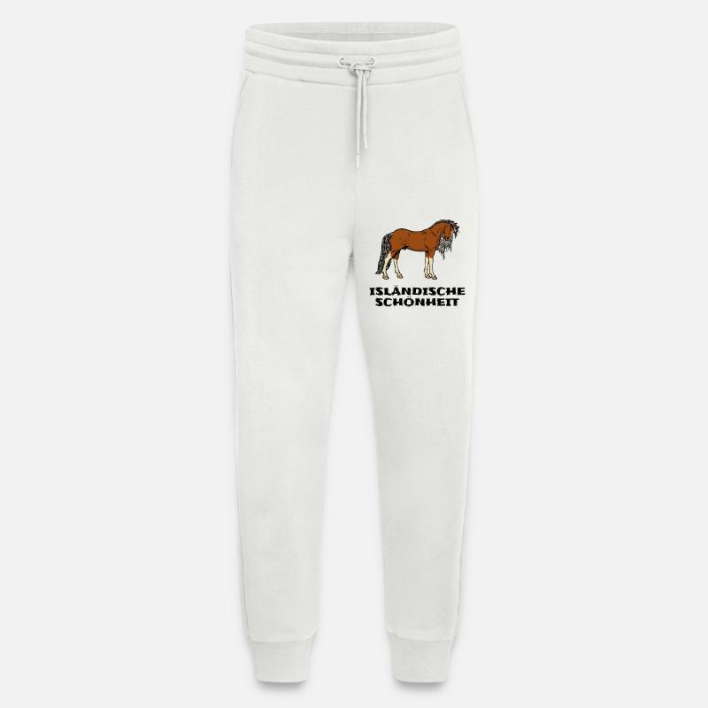 Isländer Pferde Statement Islandpferde Pferdenarr - Jogginghose - made by SPREAD - OFF WHITE