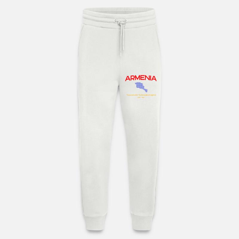 Armenia Map Script Emblem - Jogging Pants - made by SPREAD  - OFF WHITE