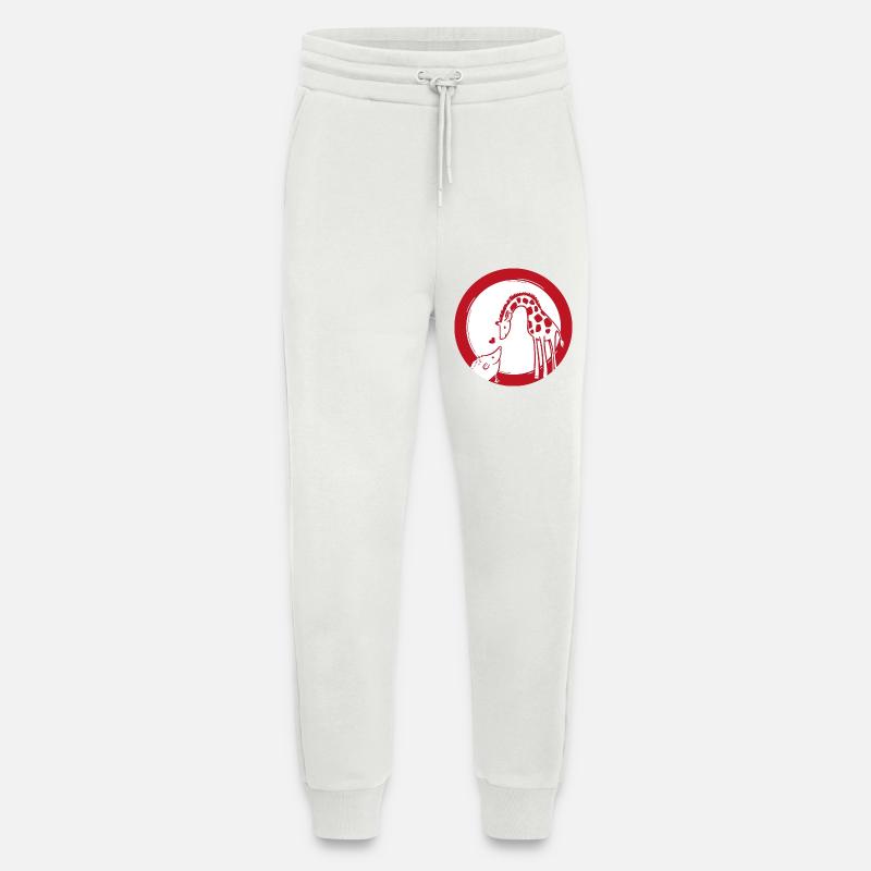 Giraffe und Igel Liebe - Jogginghose - made by SPREAD - OFF WHITE