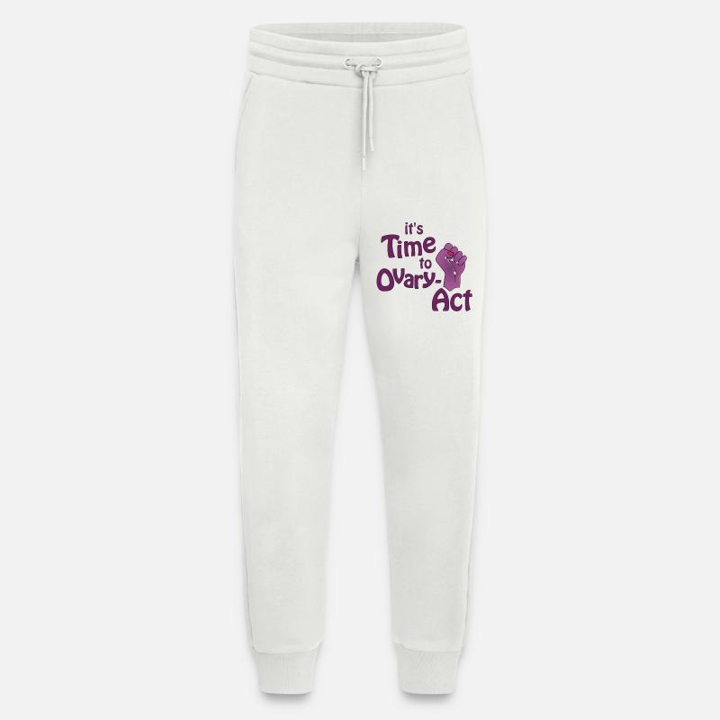 it's Time to Ovary-Act lila - Jogginghose - made by SPREAD - OFF WHITE