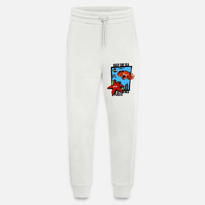 Halte das Meer Plastikfrei - Jogginghose - made by SPREAD - OFF WHITE