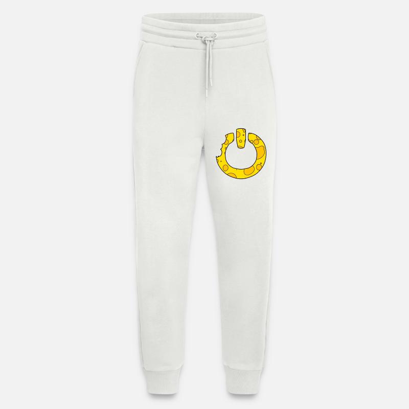 Interrupteur d’alimentation du fromage - Pantalon de jogging bio décontracté fabriqué en UE - OFF WHITE