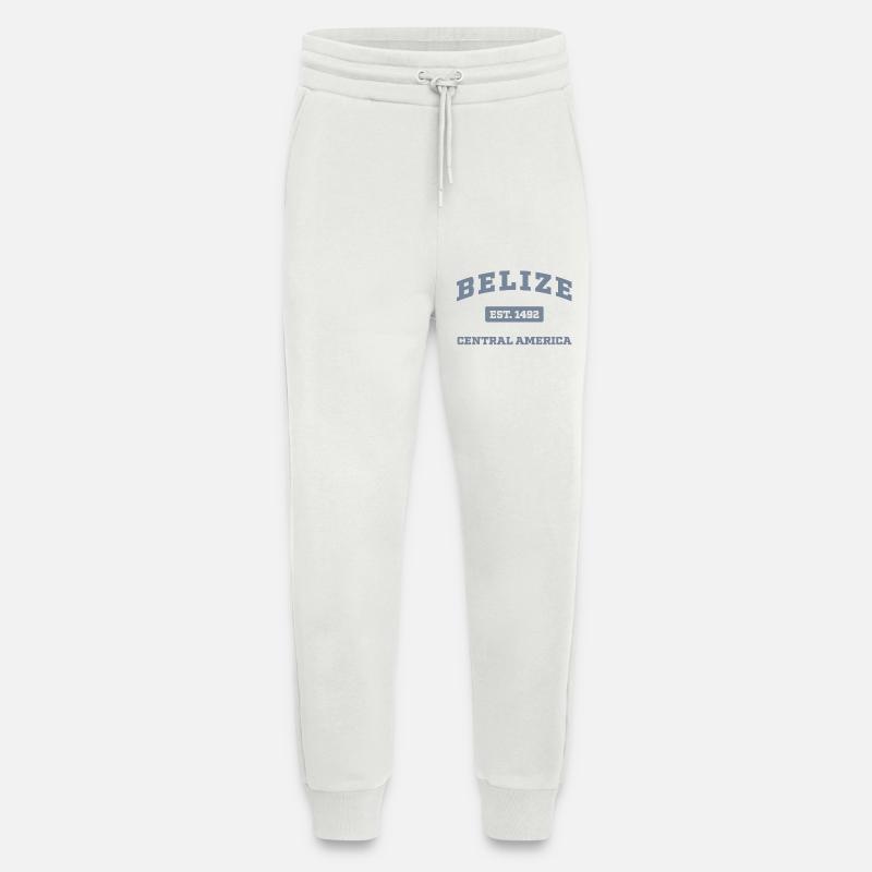 Belize Mittelamerika Est. 1492 - Jogginghose - made by SPREAD - OFF WHITE