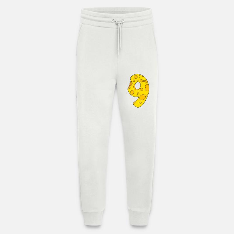 Number 9 Digit Cheese - Jogging Pants - made by SPREAD  - OFF WHITE